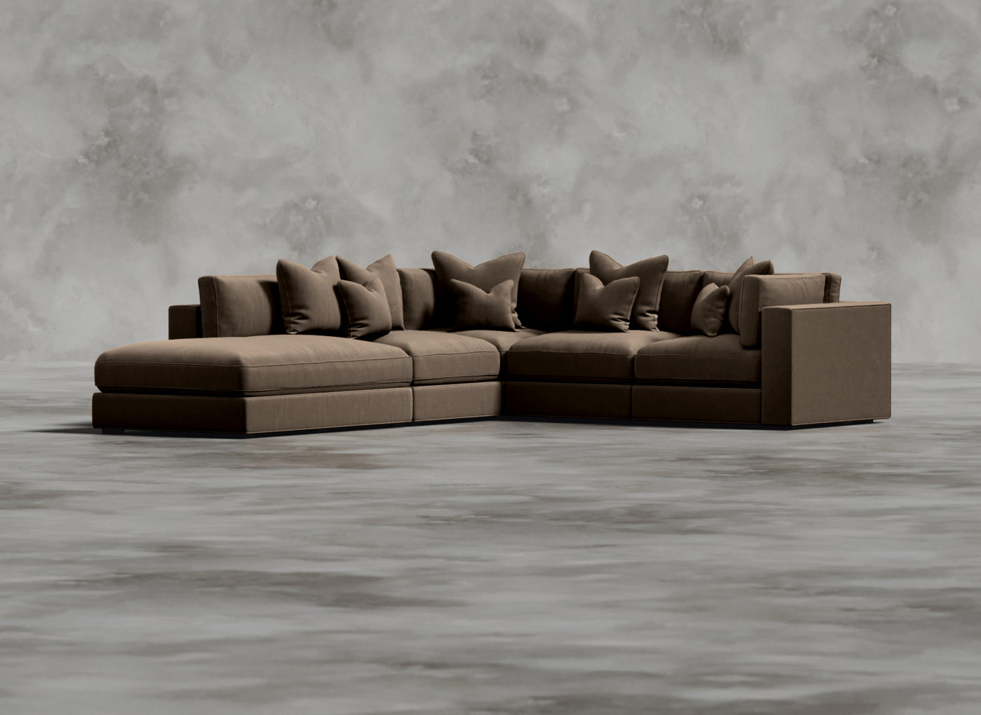 Opulent Modular Sofa I Dalgona I Beige