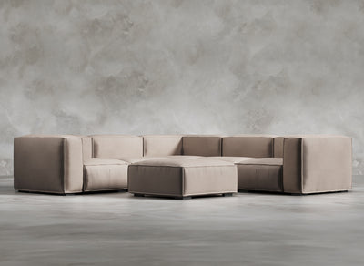 Modular Sofa High I Odette I Endless Dusk I Light Grey