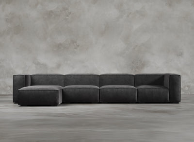 Modular Sofa High I Odette I Chartreuse I Dark Grey