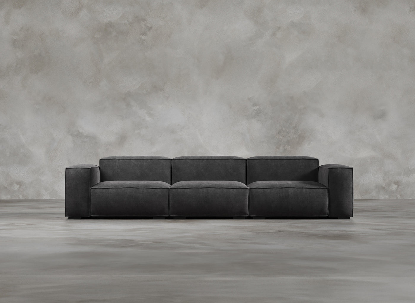 Modular Sofa I Odette I Chartreuse I Dark Grey