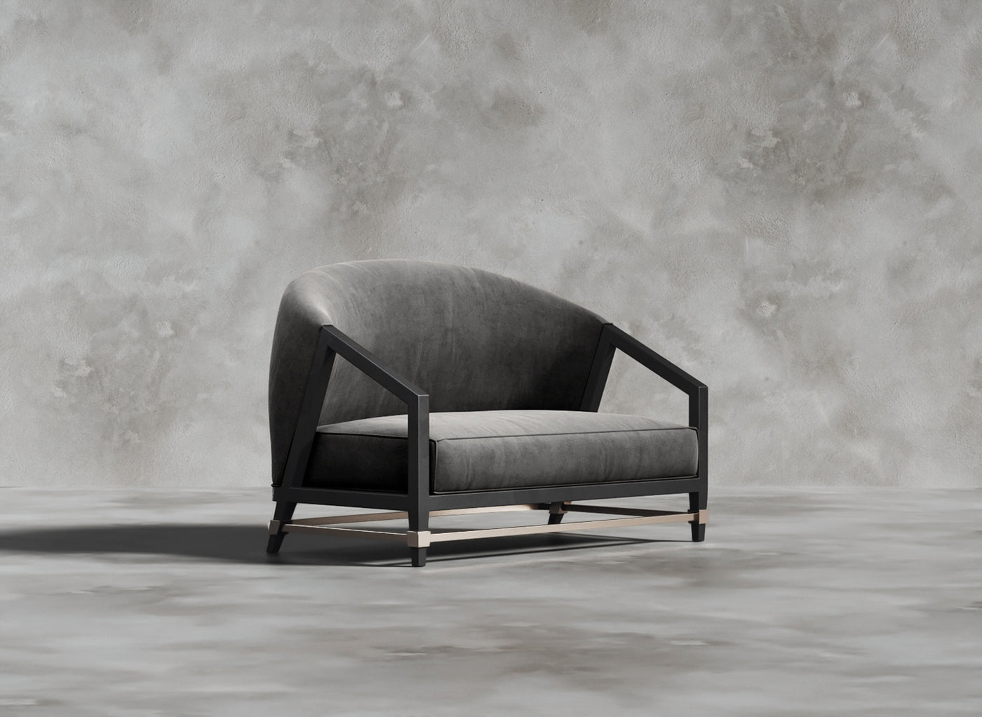 Luxury Furniture Collection I Leonie I Cerulean I Dark Grey