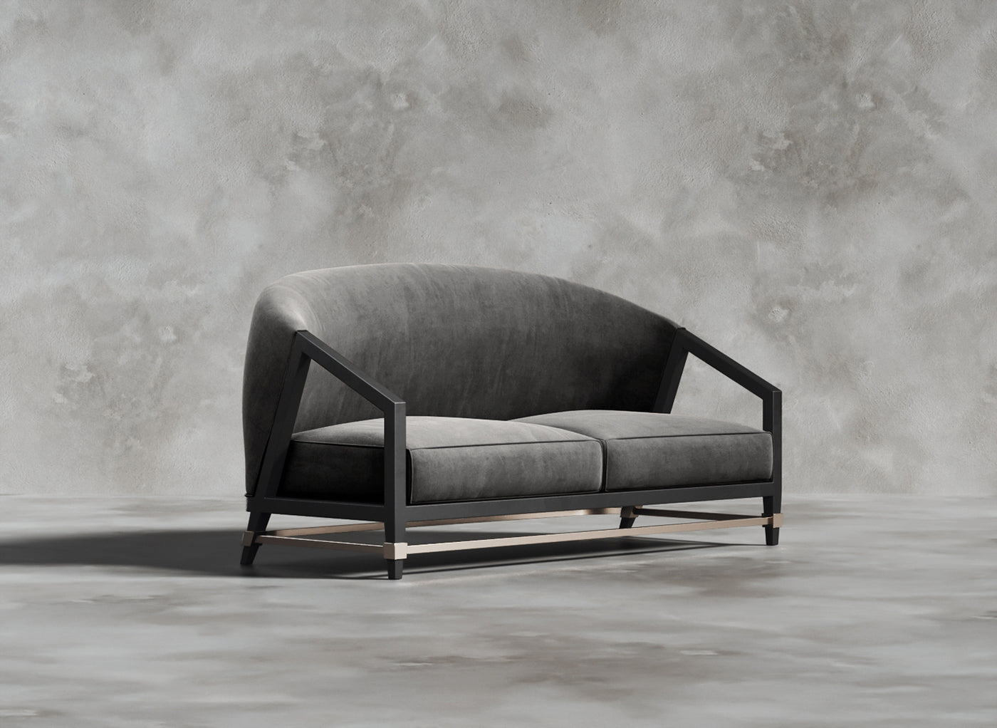 Luxury Furniture Collection I Leonie I Cerulean I Dark Grey
