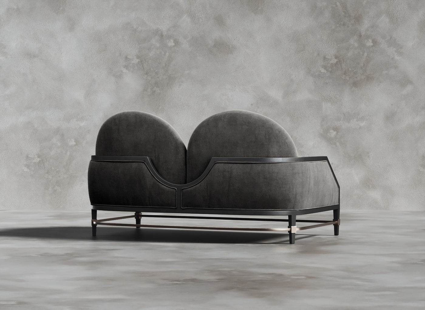 Luxury Furniture Collection I Dion I Cerulean I Dark Grey