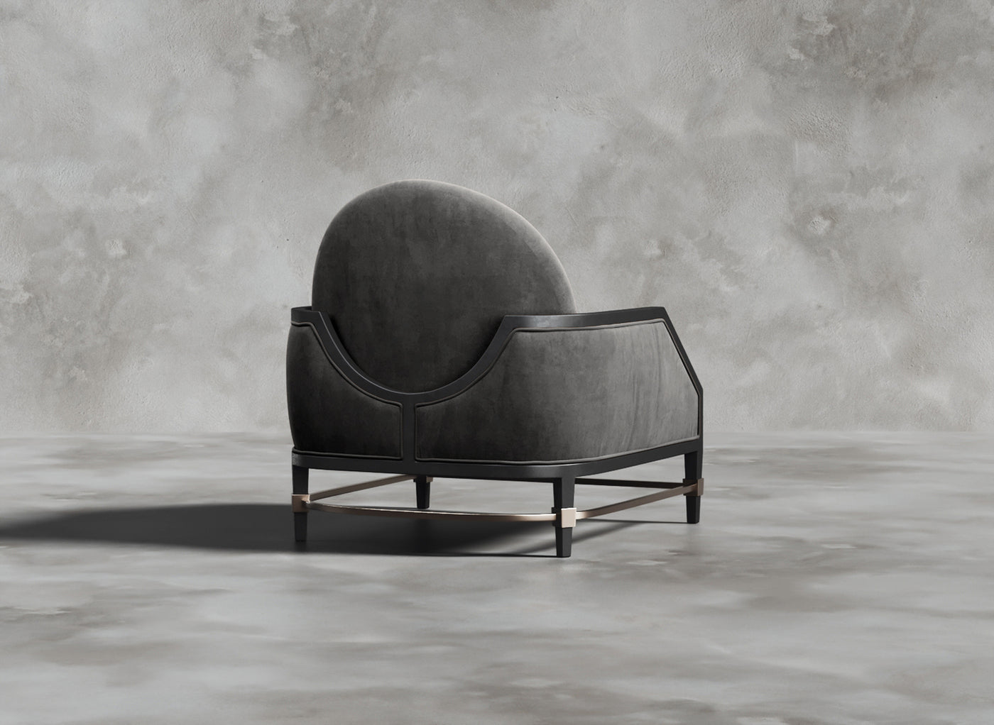 Luxury Furniture Collection I Dion I Cerulean I Dark Grey