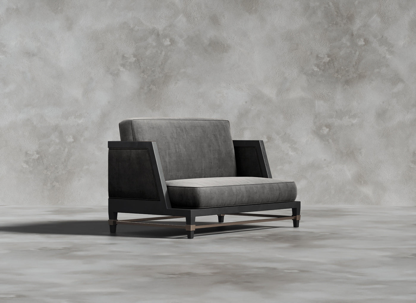 Luxury Furniture Collection I DuPlessis I Cerulean I Dark Grey