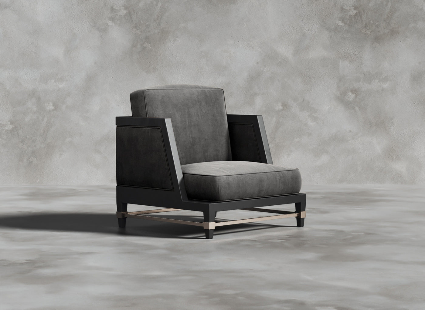 Luxury Furniture Collection I DuPlessis I Cerulean I Dark Grey