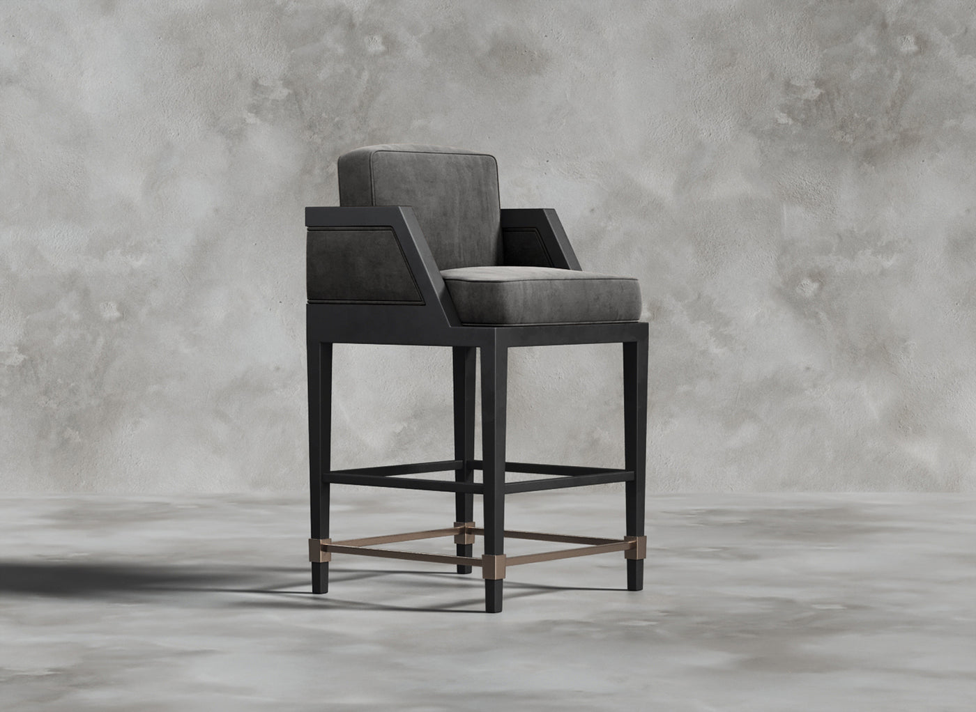 Luxury Furniture Collection I DuPlessis I Cerulean I Dark Grey