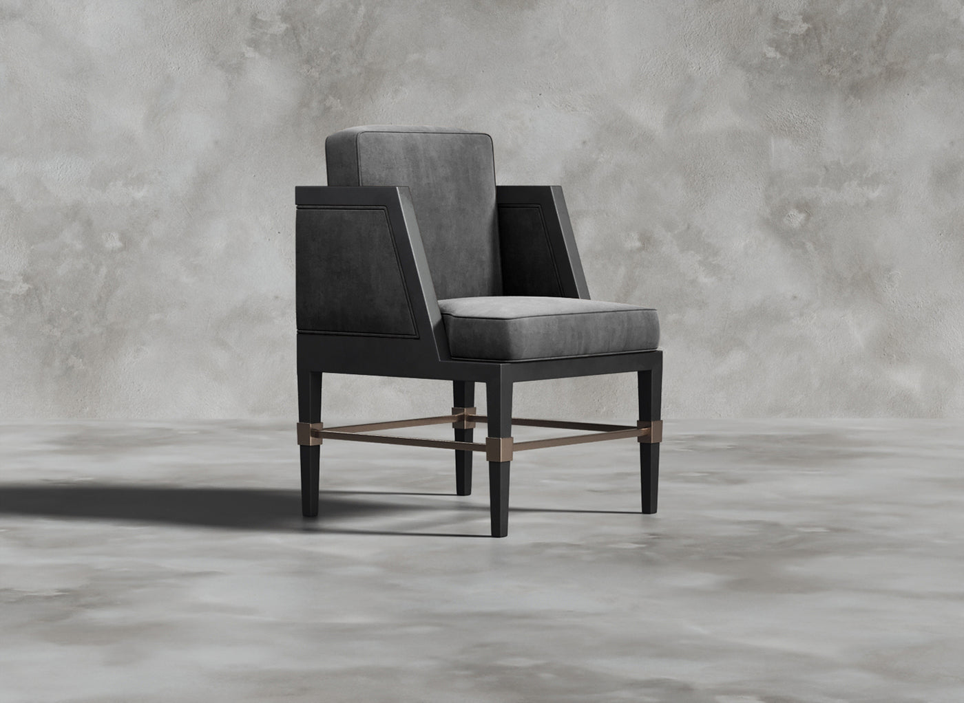 Luxury Furniture Collection I DuPlessis I Cerulean I Dark Grey
