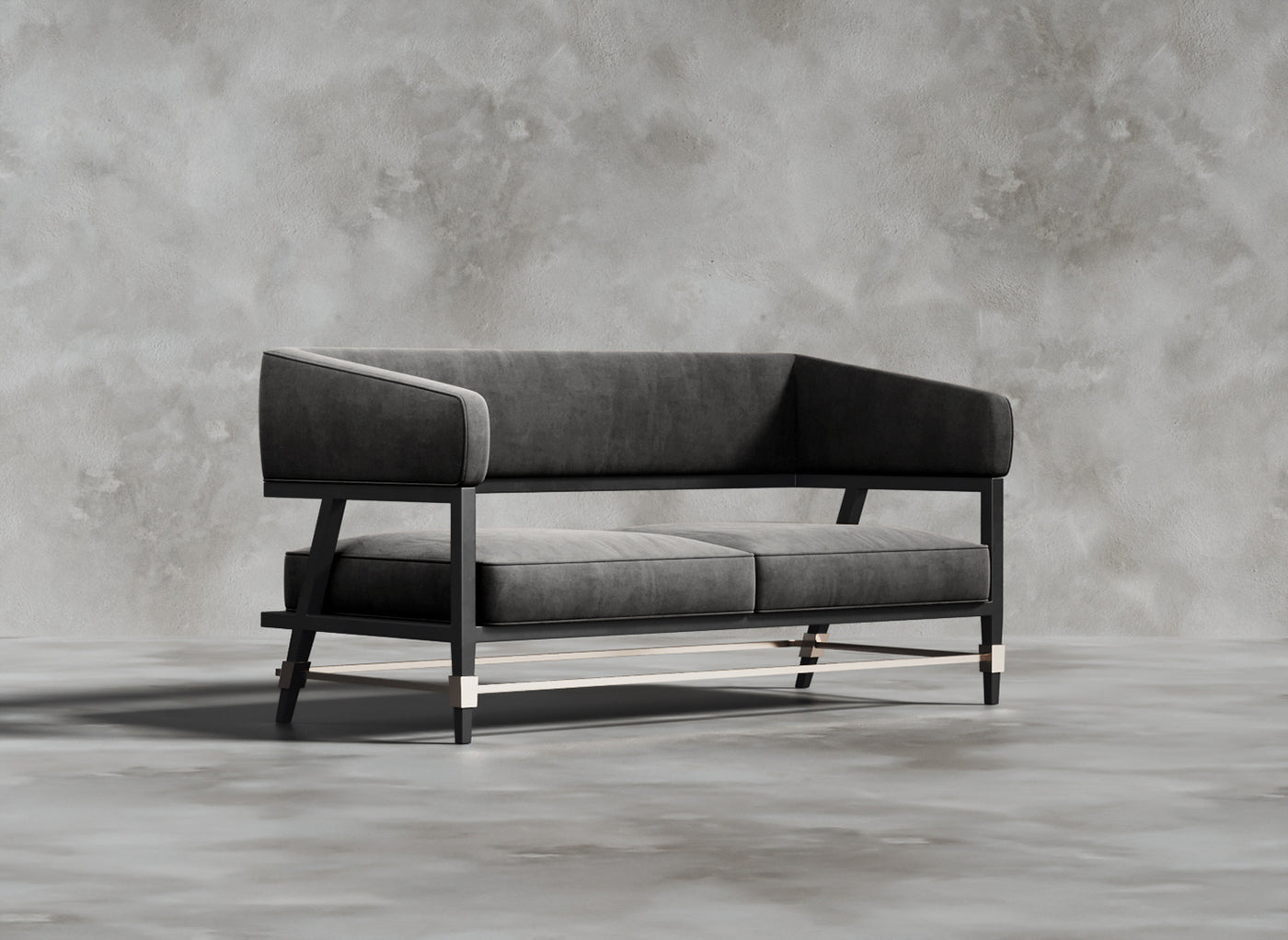 Luxury Furniture Collection I Dupont I Cerulean I Dark Grey