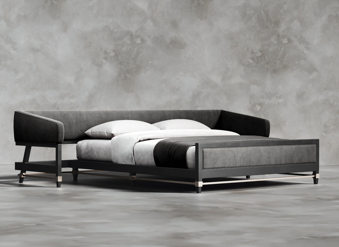 Luxury Furniture Collection I Dupont I Cerulean I Dark Grey