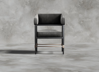 Luxury Furniture Collection I Dupont I Cerulean I Dark Grey