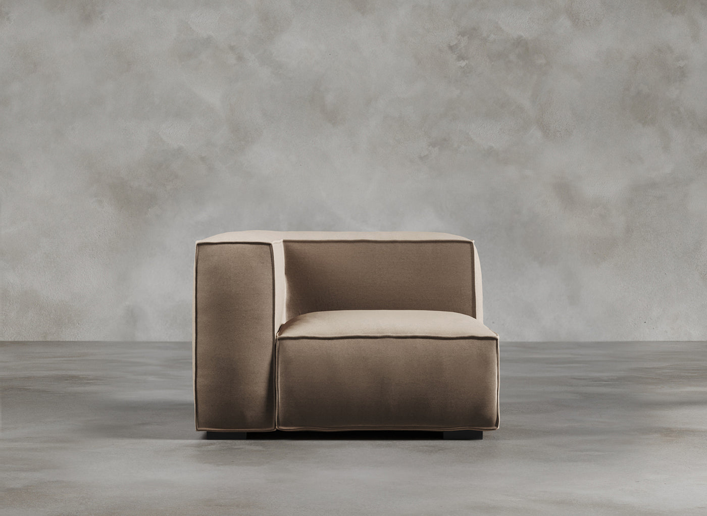 Modular Sofa High I Odette I Natural Hessian I Taupe