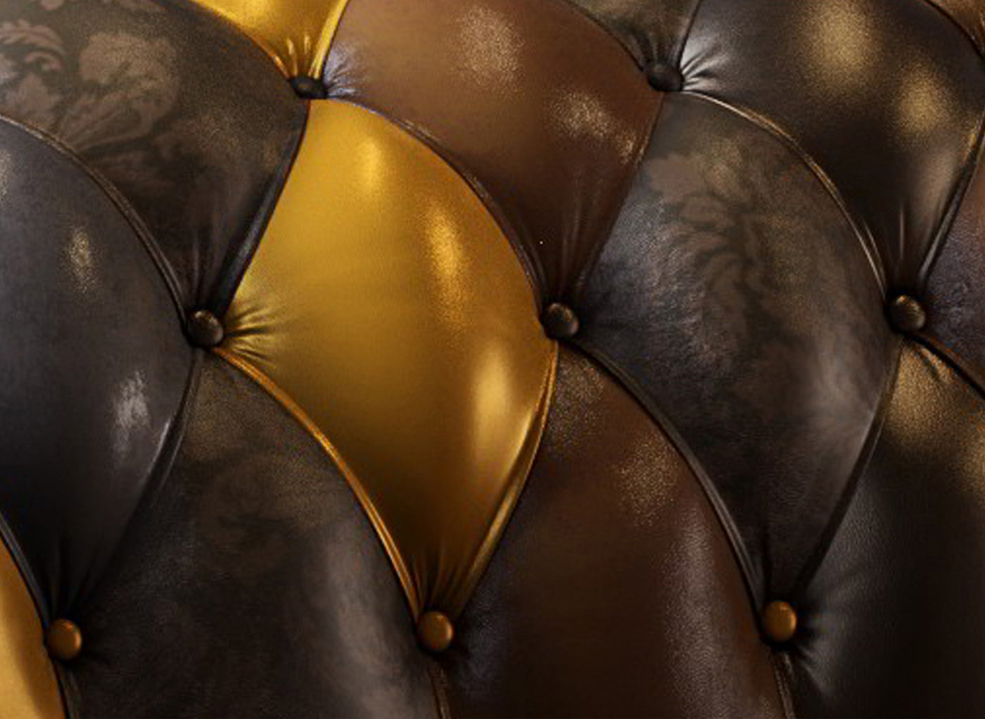 Patchwork Chesterfield Sofa I The King Albert I Real Italian Leather