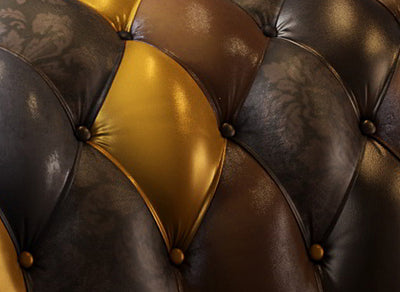 Patchwork Chesterfield Sofa I The King Albert I Real Italian Leather