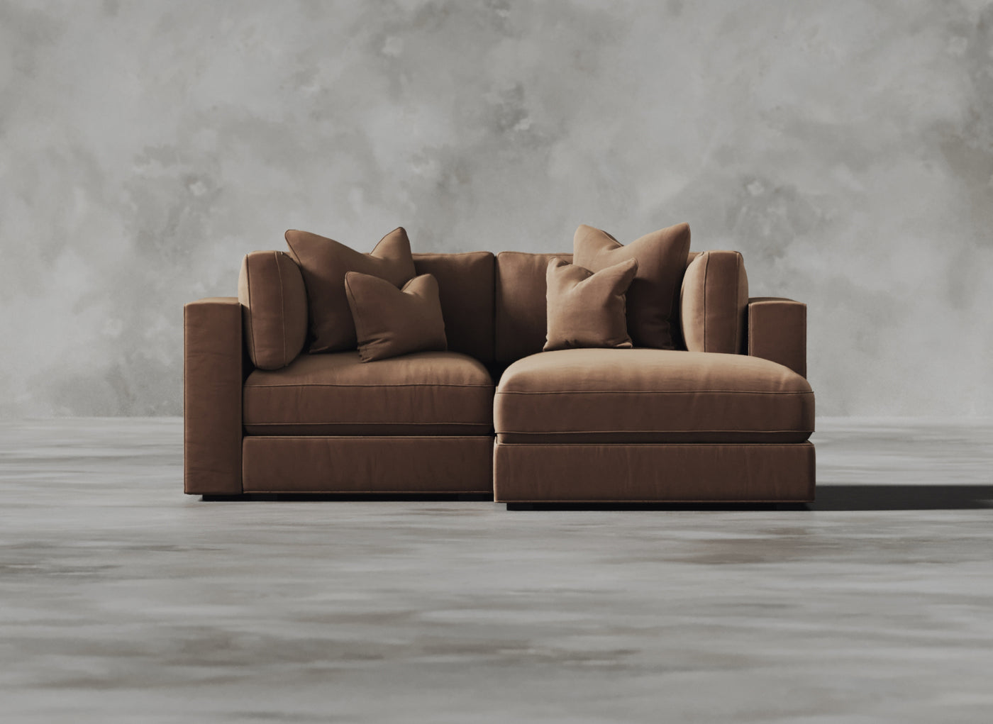 Opulent Modular Sofa I Pomelo I Rusty Orange