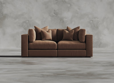 Opulent Modular Sofa I Pomelo I Rusty Orange