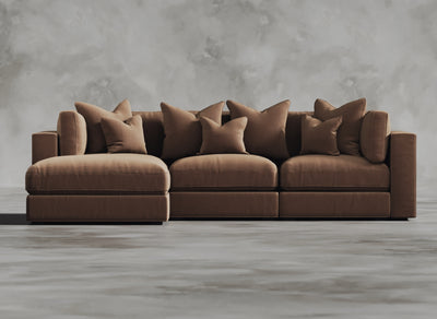 Opulent Modular Sofa I Pomelo I Rusty Orange