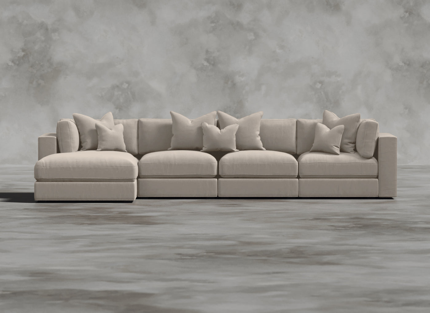Opulent Modular Sofa I Alabastrine I Cream