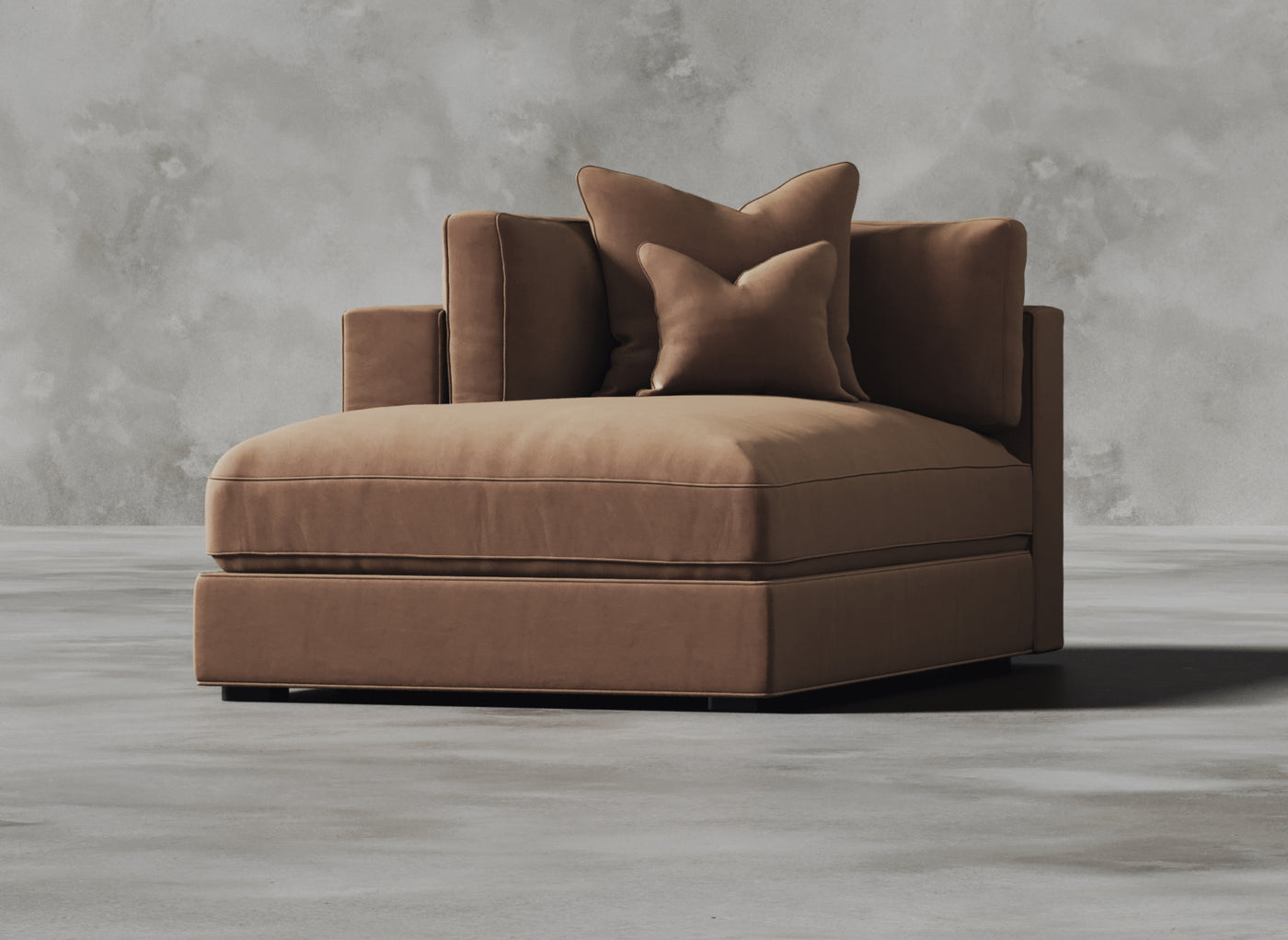 Opulent Modular Sofa I Pomelo I Rusty Orange