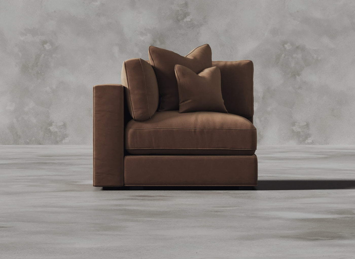 Opulent Modular Sofa I Pomelo I Rusty Orange