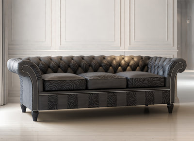 Patchwork Chesterfield Sofa I The Prince Andrew I Real Italian Leather