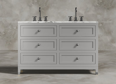 British Handmade Furniture I Bathroom Vanity I Pewter I Light Grey