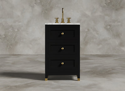 British Handmade Furniture I Bathroom Vanity I Sable I Black