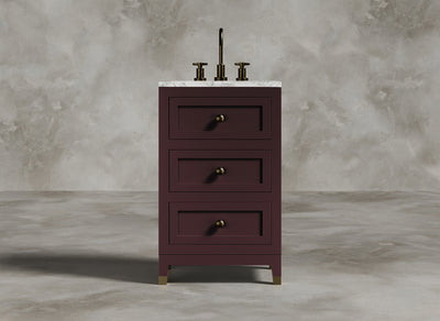 British Handmade Furniture I Bathroom Vanity I Merlot I Burgundy