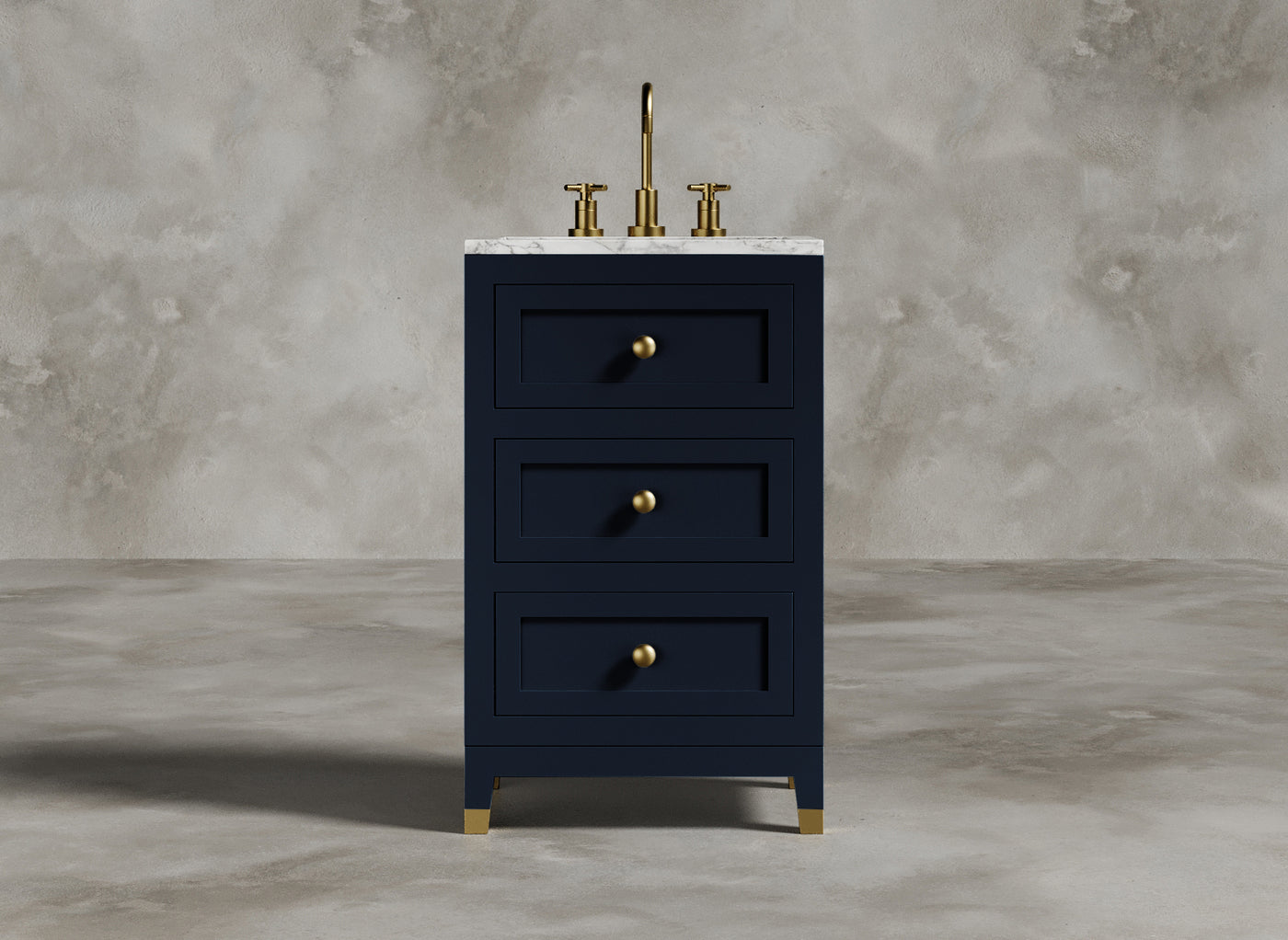 British Handmade Furniture I Bathroom Vanity I Admiral I Royal Blue