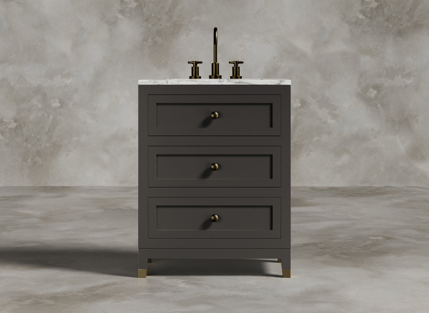 British Handmade Furniture I Bathroom Vanity I Empirical I Dark Grey