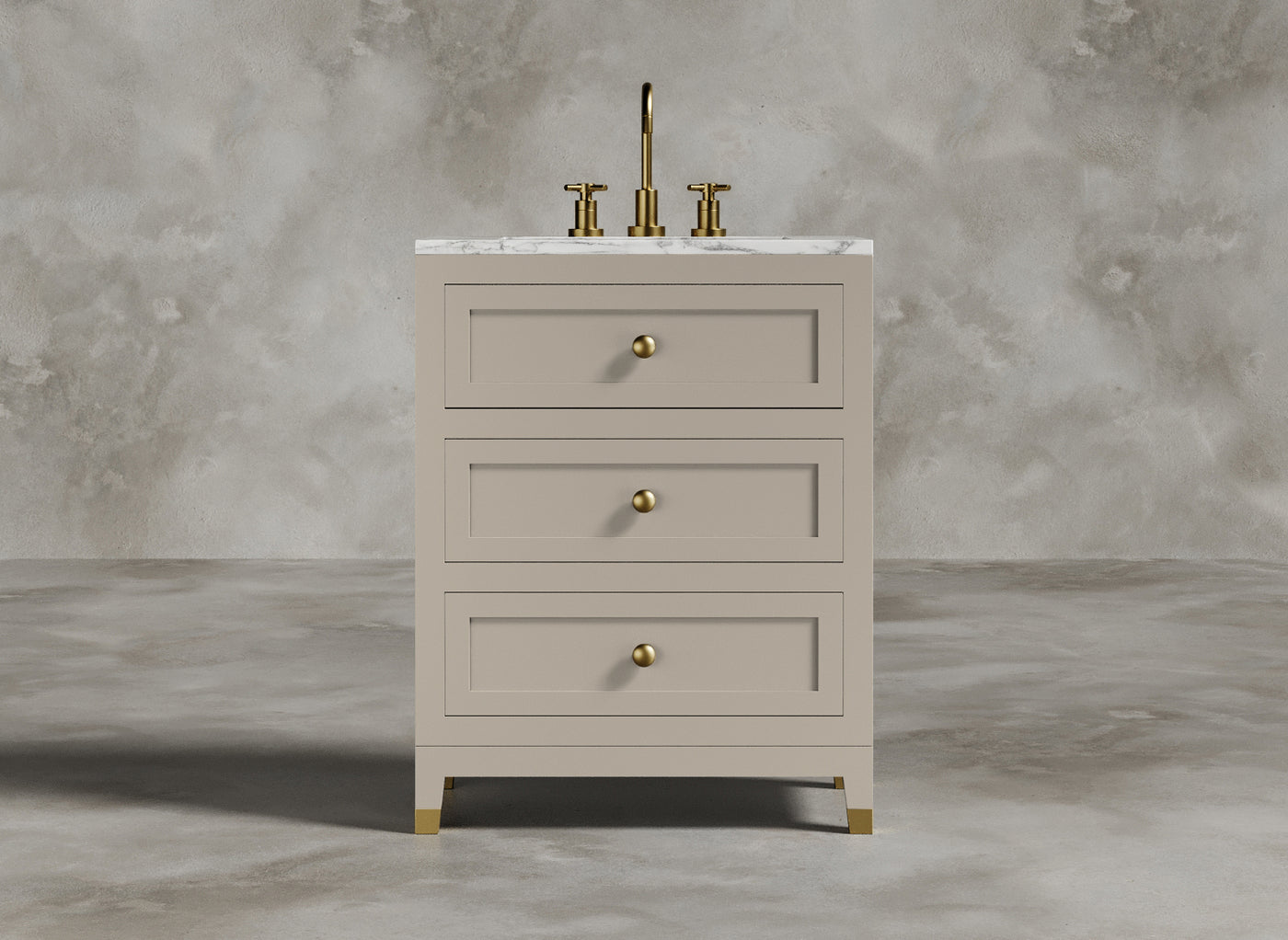 British Handmade Furniture I Bathroom Vanity I Chiffon I Warm Cream
