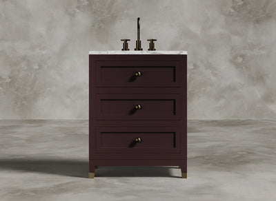 British Handmade Furniture I Bathroom Vanity I Merlot I Burgundy