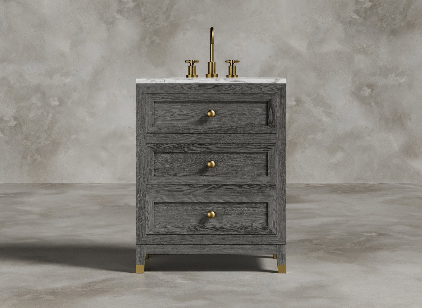 British Handmade Furniture I Bathroom Vanity I Oxford I Light Grey