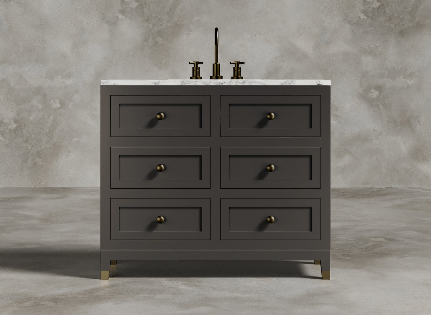 British Handmade Furniture I Bathroom Vanity I Empirical I Dark Grey