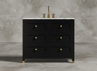 British Handmade Furniture I Bathroom Vanity I Sable I Black