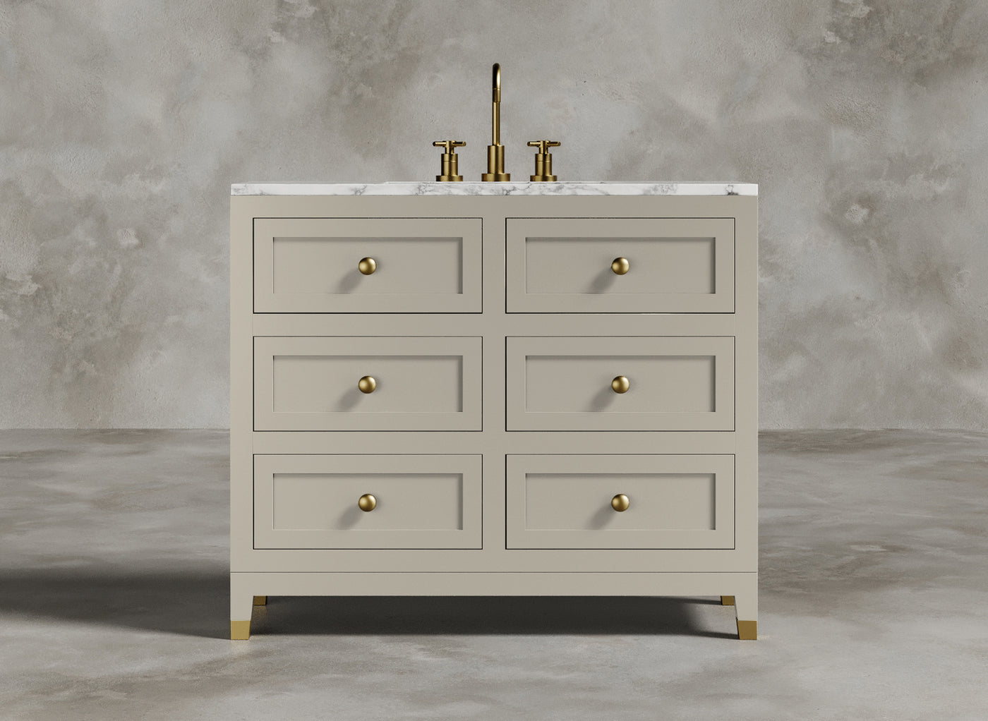 British Handmade Furniture I Bathroom Vanity I Chiffon I Warm Cream