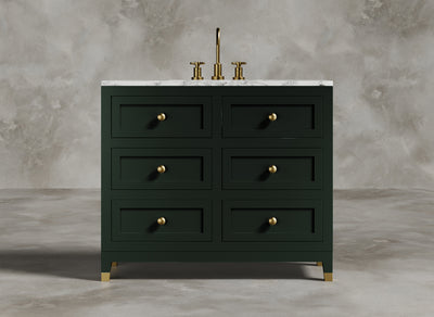 British Handmade Furniture I Bathroom Vanity I Phthalo I Emerald Green