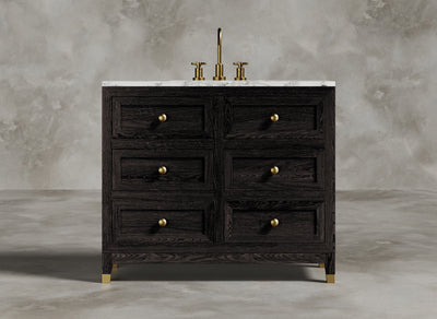 British Handmade Furniture I Bathroom Vanity I Umber I Brown