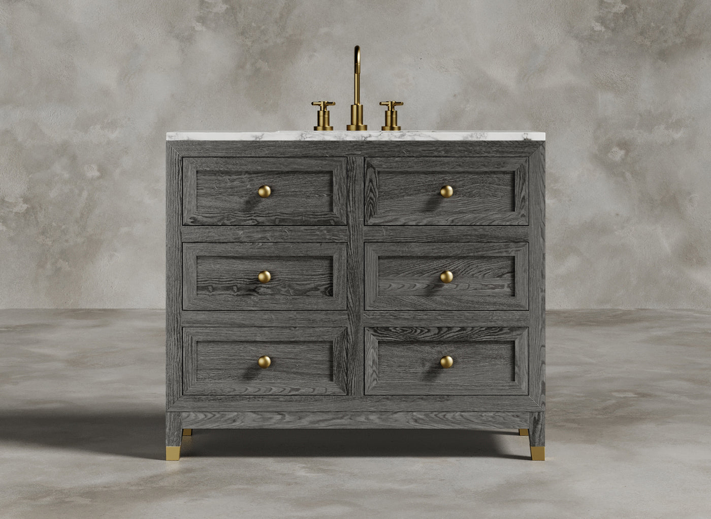 British Handmade Furniture I Bathroom Vanity I Oxford I Light Grey