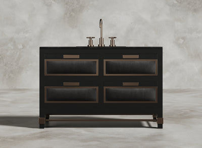 British Handmade Luxury Furniture I Bathroom I Cerulean I Dark Grey