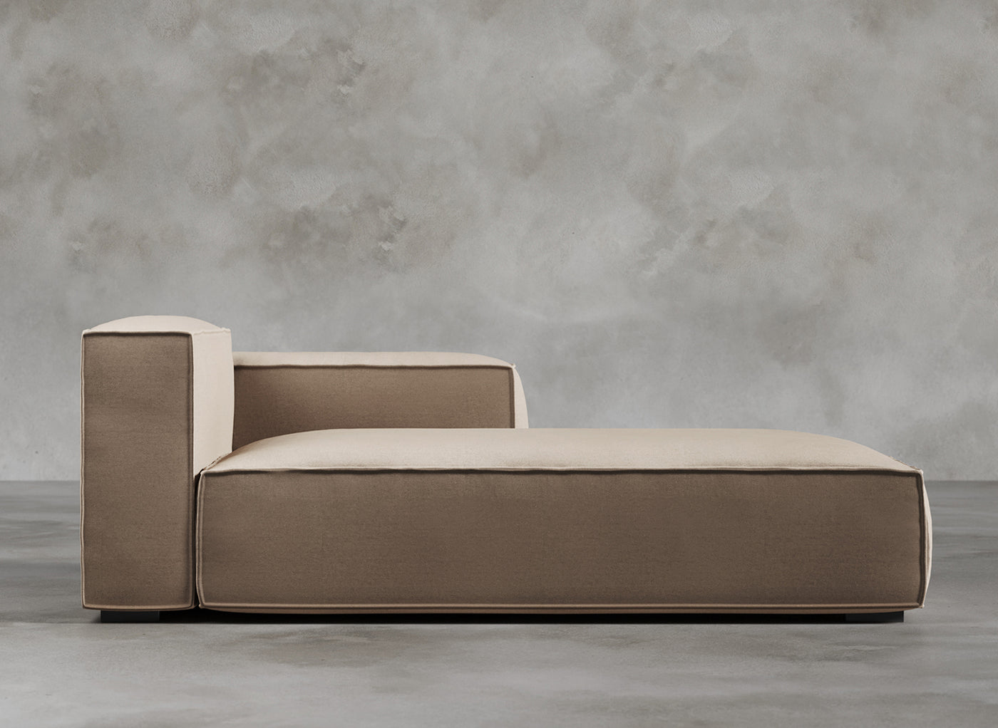 Modular Sofa I Odette I Natural Hessian I Taupe