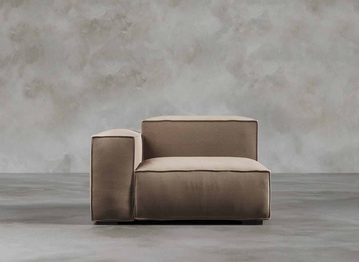 Modular Sofa I Odette I Natural Hessian I Taupe