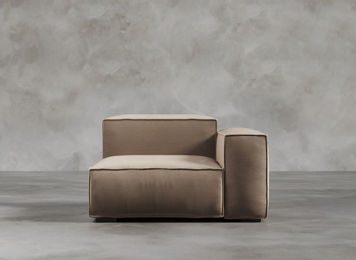 Modular Sofa I Odette I Natural Hessian I Taupe