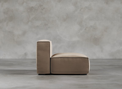 Modular Sofa I Odette I Natural Hessian I Taupe