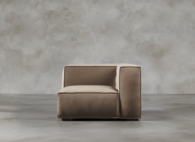 Modular Sofa I Odette I Natural Hessian I Taupe