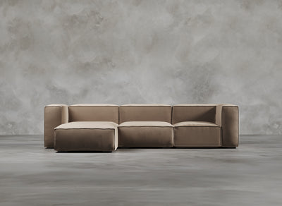 Modular Sofa High I Odette I Natural Hessian I Taupe