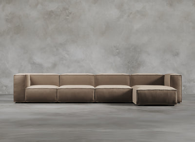 Modular Sofa High I Odette I Natural Hessian I Taupe