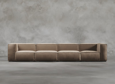 Modular Sofa High I Odette I Natural Hessian I Taupe