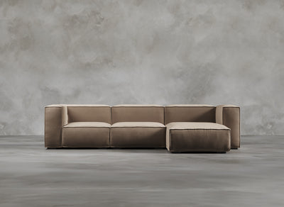 Modular Sofa High I Odette I Natural Hessian I Taupe