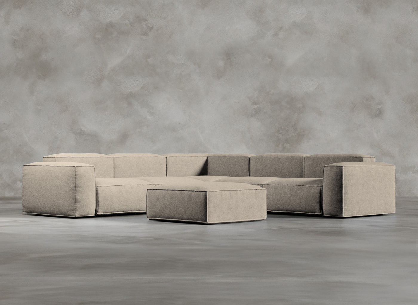 Modular Sofa I Davenport I Muslin I Beige